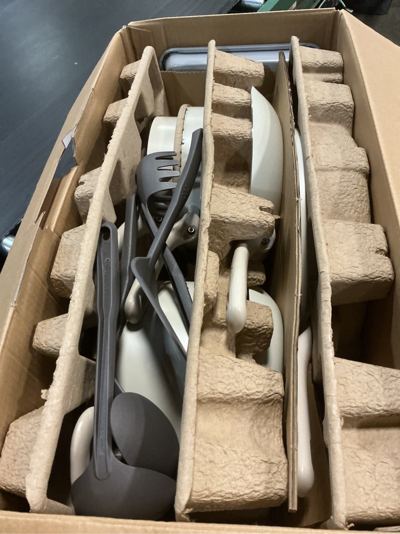 Condition photo showing Good Condition for t-fal easy care 20 piece nonstick cookware set  pots and pans  beige