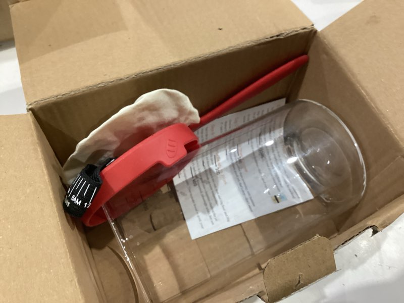 Condition photo showing As Is for sourdough starter jar kit, 24 oz wide mouth sour dough starter jars glass, sourdough bread baking supplies, sourdough tools for beginners and pro, 1 pack 24 oz *1 (silicone lid)