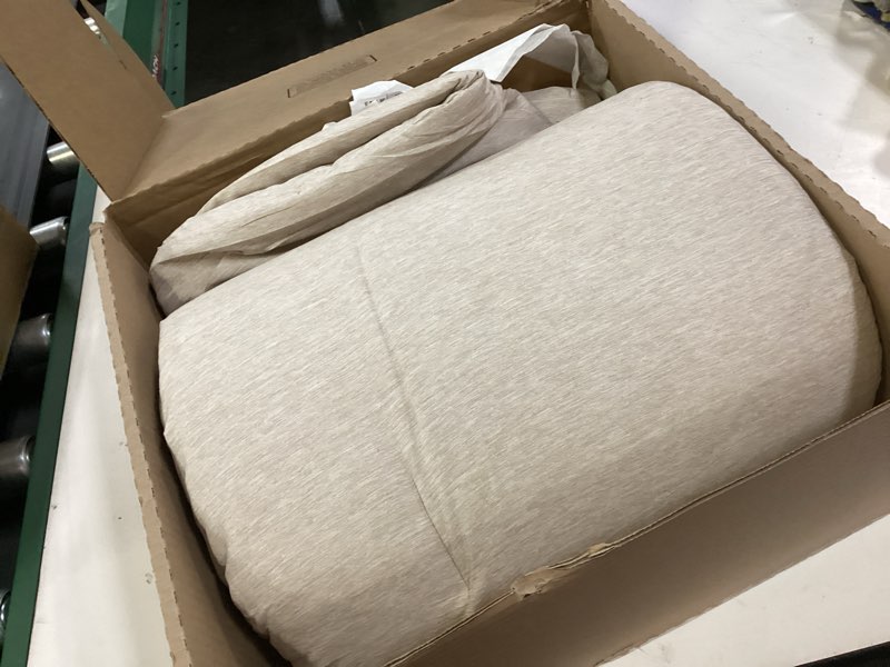 Condition photo showing Good Condition for bedsure queen comforter set - warm taupe soft bedding for all seasons, cationic dyed bed set, 3 pieces, 1 queen size comforter (90"x90") and 2 pillow shams (20"x26"+2") queen 13 - warm taupe