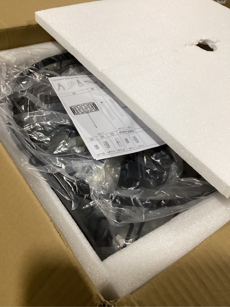 Condition photo showing Good Condition for Wellmet Black Crystal Floor Lamp for Living Room, 4 Lights Modern Crystal Standing Lamp, Tall Elegant Floor Lamp with Foot Switch for Office, Reading Room, Bedroom, Dining Room, Entryway(E12 Base)