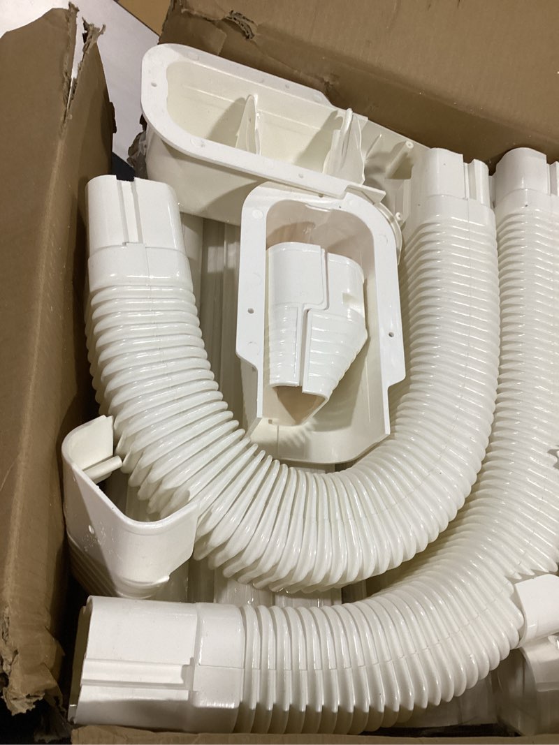 Condition photo showing Good Condition for 3" w 20ft l mini split line set cover kit, air conditioner decorative pvc line cover kit for mini split ac and heat pumps
