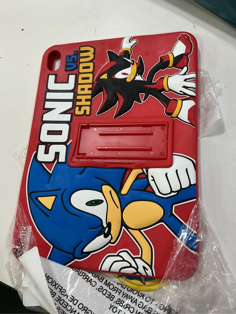 Condition photo showing Good Condition for sonic kids case for ipad - 9th generation ipad, ipad 8th generation, ipad 7th generation case - 10.2 case 2019/2020/2021 - tablet cover with stand, shockproof silicone protector sonic - red