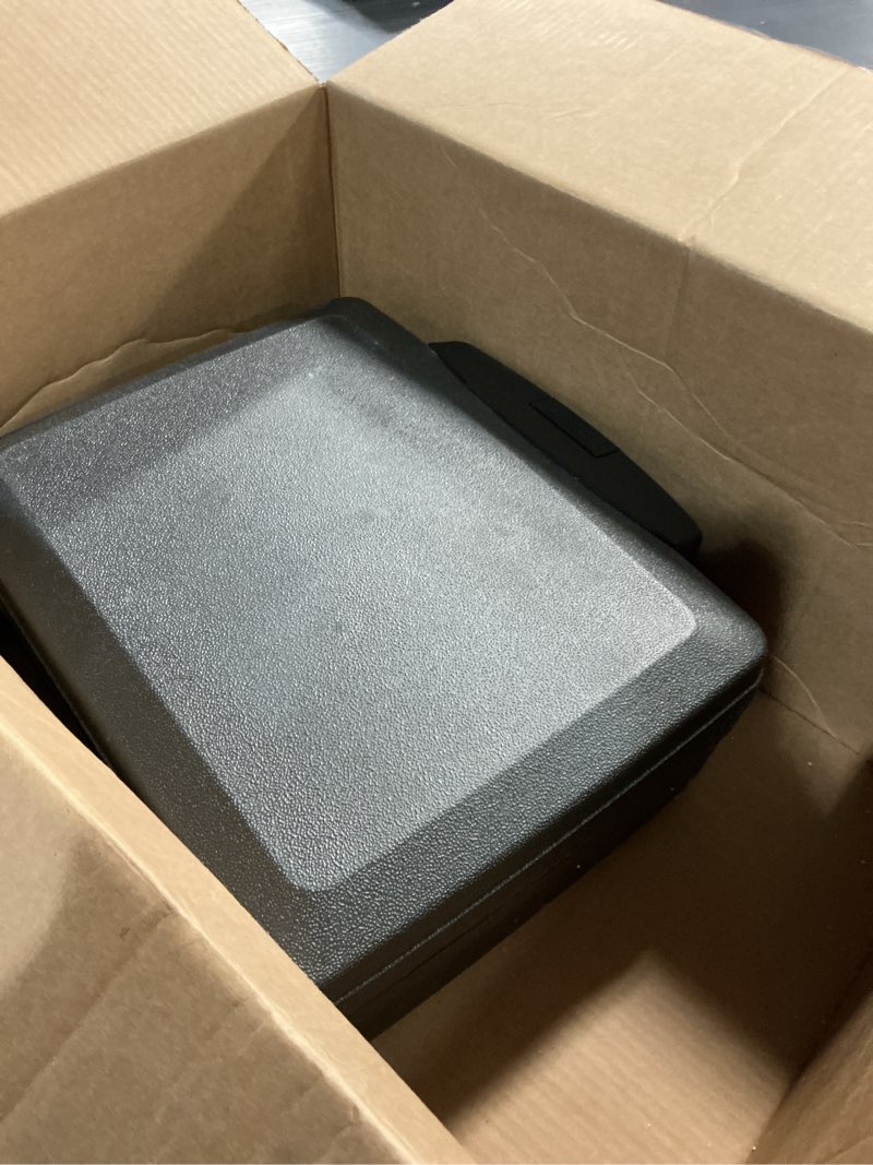 Condition photo showing Good Condition for sentrysafe fireproof and waterproof safe, black portable lock box with key lock and carrying handle for money, passport, exterior: 14.3 in w x 13 in d x 6.1 in h, ?h0100