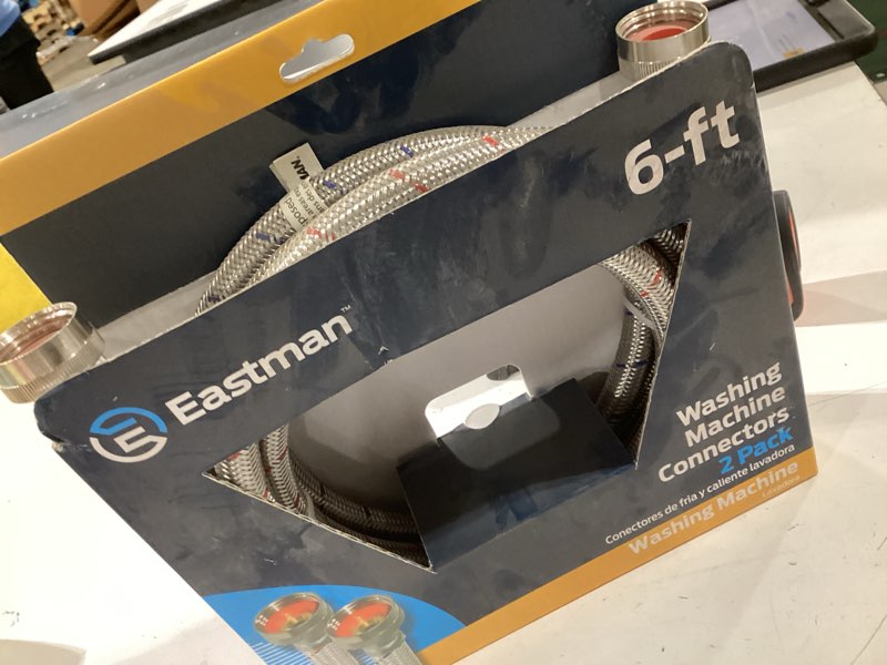 Condition photo showing Good Condition for EASTMAN 2-Pack 6-ft 1500-PSI Stainless Steel Washing Machine Connectors