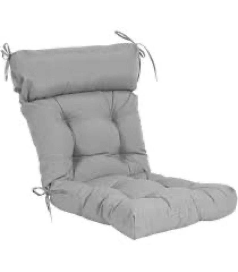 DANGHOOGY Outdoor/Indoor High Back Chair Cushion, Waterproof Outdoor Rocking Chair Cushion with Ties