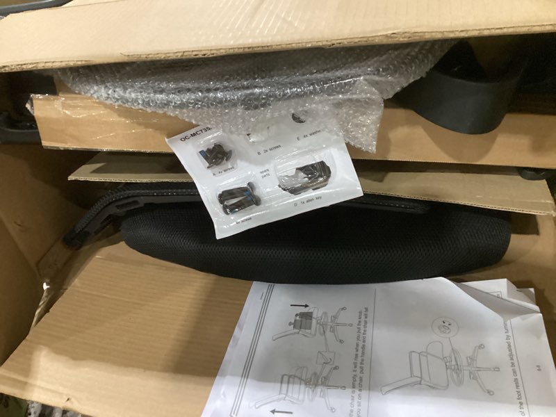 Condition photo showing Good Condition for bestoffice drafting chair tall office chair adjustable swivel rolling mesh height with lumbar support arms footrest mid back for adults standing desk drafting stool(black)