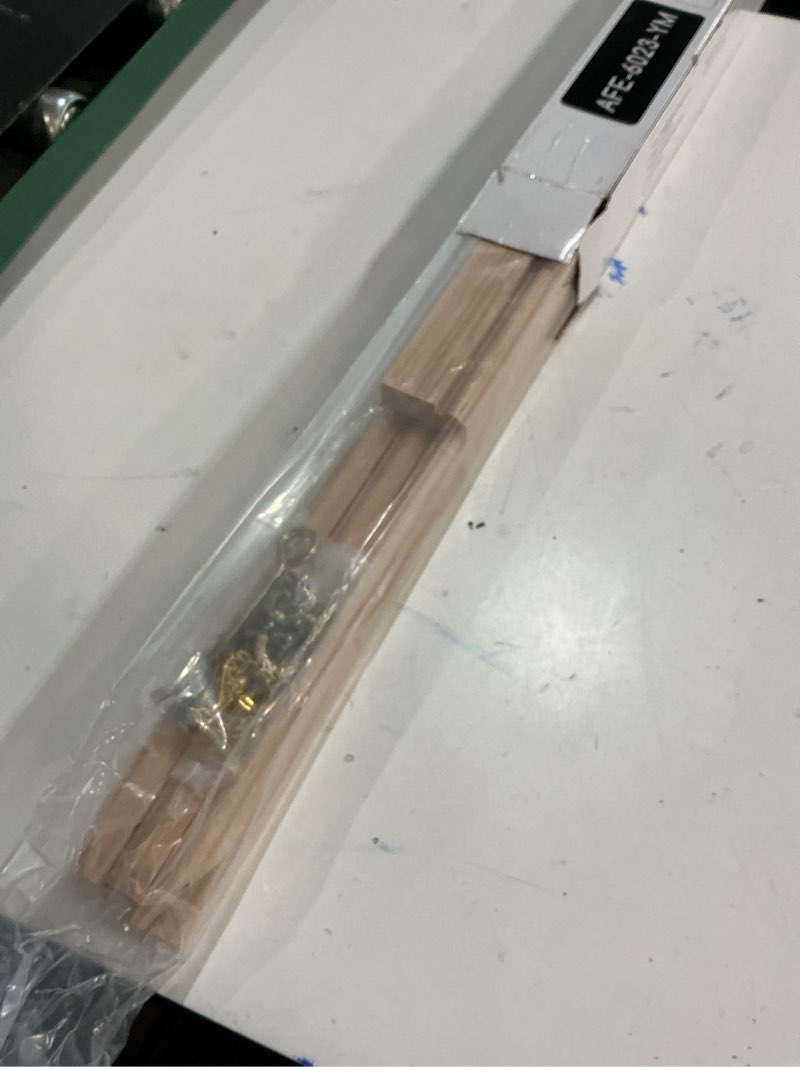 Condition photo showing Good Condition for meeden wood easel stand for display: wooden tripod for poster board - wedding easel standing for welcome sign natural color