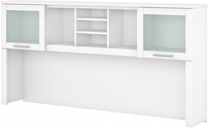 bush furniture somerset 72w desk hutch in white