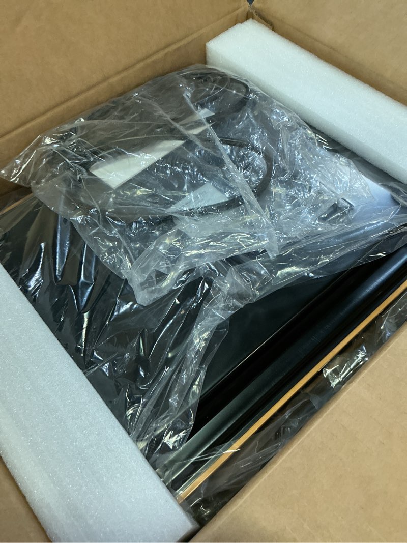 Condition photo showing New/Like New for food warmers for parties buffet, ?47"x12"? assemblable stackable electric warming tray with 8-level temperature adjustment and 8-hour timer, upgraded desktop-protecting food warming mat tri-plate:47"x12" black&gold