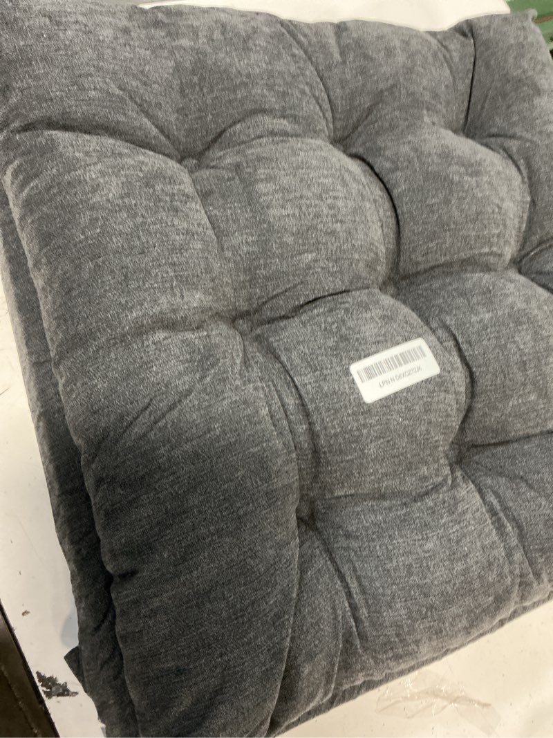 Condition photo showing Good Condition for havargo recliner cushions for elderly, 20x20x5 inch thick chair cushion patent design soft tufted dual layer booster seat cushions for seniors recliner risers gray 1p gray 20x20x5