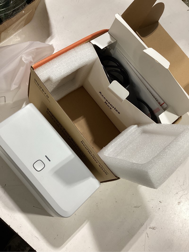 Condition photo showing Good Condition for untested munbyn bluetooth thermal label printer rw403b, wireless 4x6 shipping label printer for small business, compatible with android, iphone, windows, mac, chromebook, print width 1.57\"-4.25\" (grey)