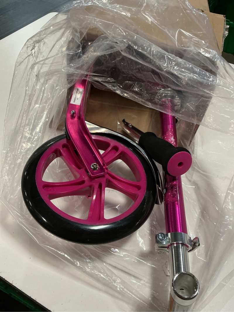 Condition photo showing Good Condition for razor a5 lux kick scooter for kids ages 8+ - 8" urethane wheels, anodized finish featuring bold colors and graphics, for riders up to 220 lbs pink scooter