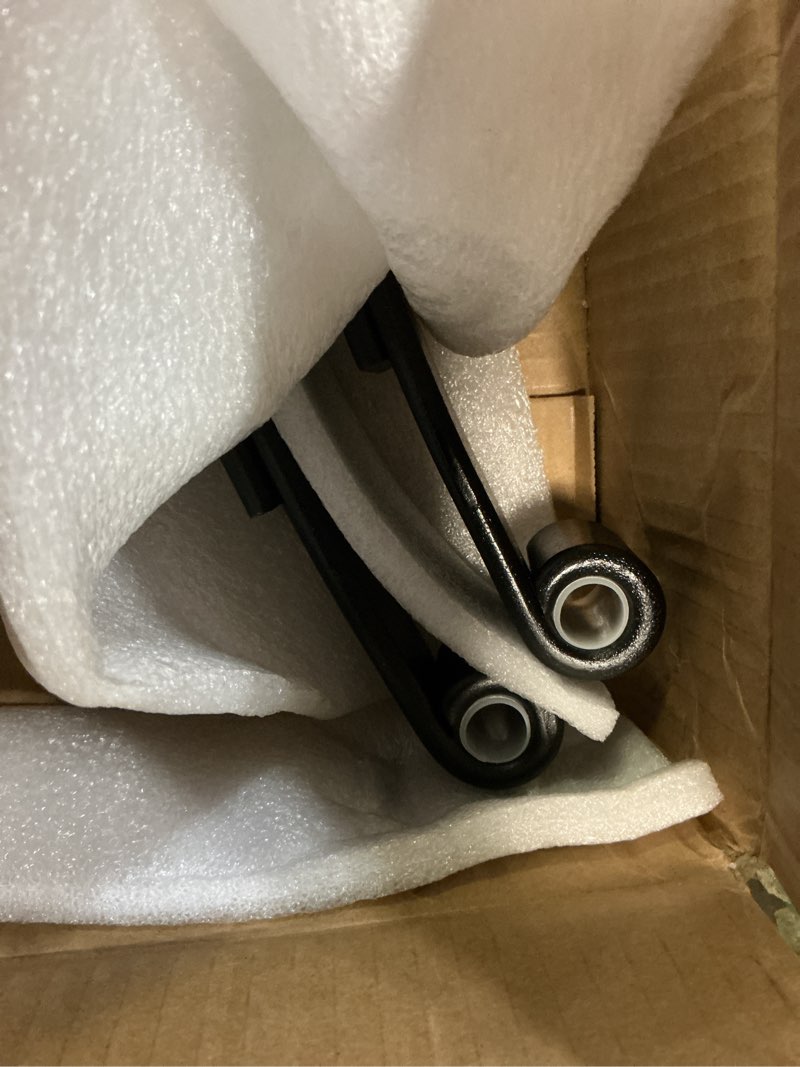 Condition photo showing Good Condition for 4 leaf 1750lb capacity double eye spring for 3500lb trailer axle, 25-1/4" length, 1.75" width, 3" free open; replaces for sw4b, 2 pcs