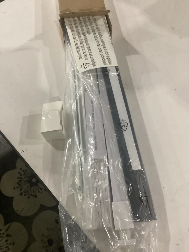 Condition photo showing Good Condition for lazblinds no tools no drill cordless 1" vinyl mini blinds, 100% blackout blinds for indoor windows, room darkening privacy window blinds and shades for interior, 23" w x 48" h, white white 23" w x 48" h