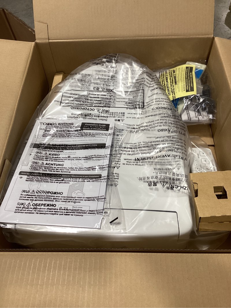 Condition photo showing Good Condition for toto® washlet® s2 electronic bidet toilet seat with instantaneous water heating, premist and ewater+ wand cleaning, elongated, cotton white - sw3346#01 cotton white elongated contemporary lid