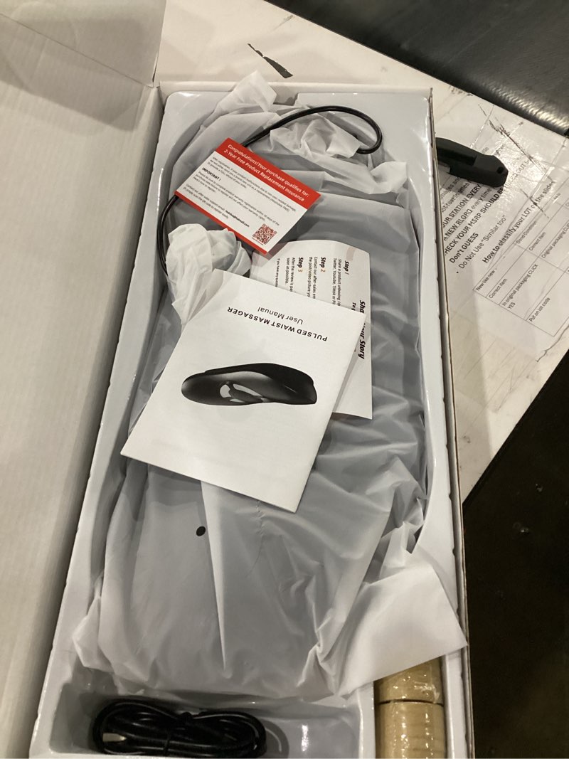 Condition photo showing Good Condition for 4-in-1 electric lumbar traction device, back massager with adjustable air traction,3 level heating, vibration and therapy,lower back massager for sciatica relief, office lumbar pressure & stiffness