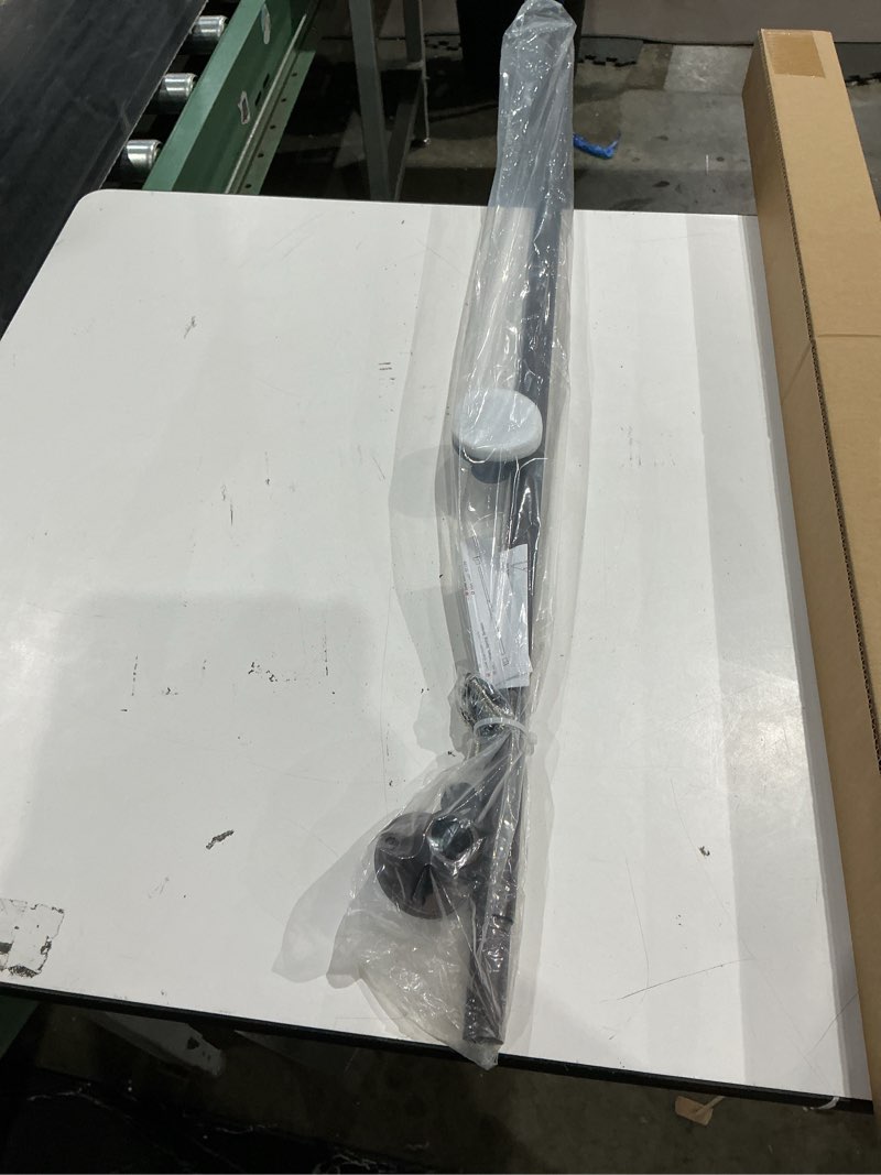 Condition photo showing As Is for briofox industrial shower curtain rod - 2-in-1 design tension curtain rod - never rust non-slip 43 to 72 inch stainless steel, bronze window curtain rod