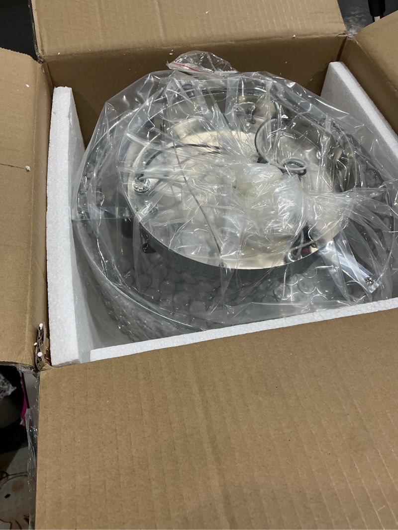 Condition photo showing Good Condition for paris lighting flush mount crystal chandeliers ceiling light fixture, pl-mls/x-w20-6l-s
