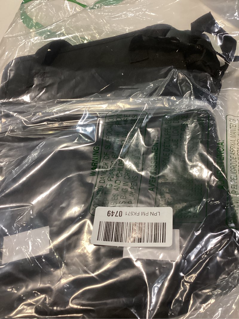 Condition photo showing New/Like New for Lusso Gear Car Trash Can - 2.5-Gallon, Black, Round - Leak-Proof & Spill-Proof Lid & Waterproof Removable Liner - Hanging Car Trash Bin & Organizer for SUV, Truck & Minivan 2.5 Gal 1-Pack Black