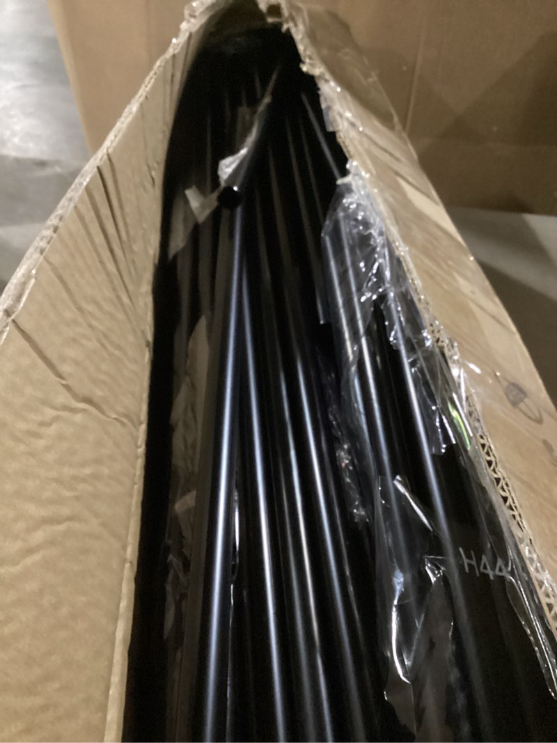 Condition photo showing As Is for songmics portable closet, freestanding closet organizer, clothes rack with shelves, hanging rods, storage organizer, for cloakroom, bedroom, 71.7 x 16.9 x 71.7 inches, black uryg037b02