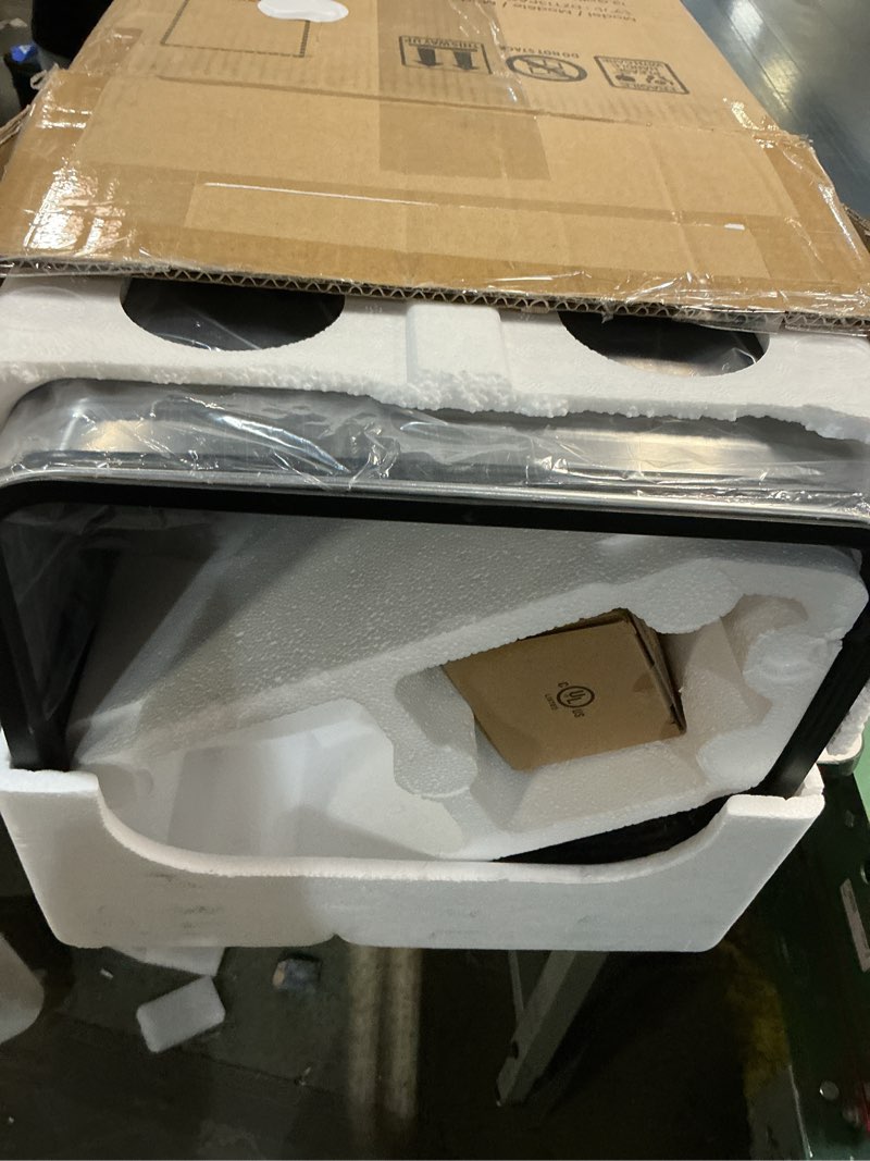 Condition photo showing Good Condition for iTouchless 50 Liter / 13 Gallon Kitchen Trash Can with AC Adapter, Lid & Odor Filter – Motion Sensor Stainless Steel Garbage Bin for Home, Office, or Garage – Slim, Large Capacity Design Light Silver / AC