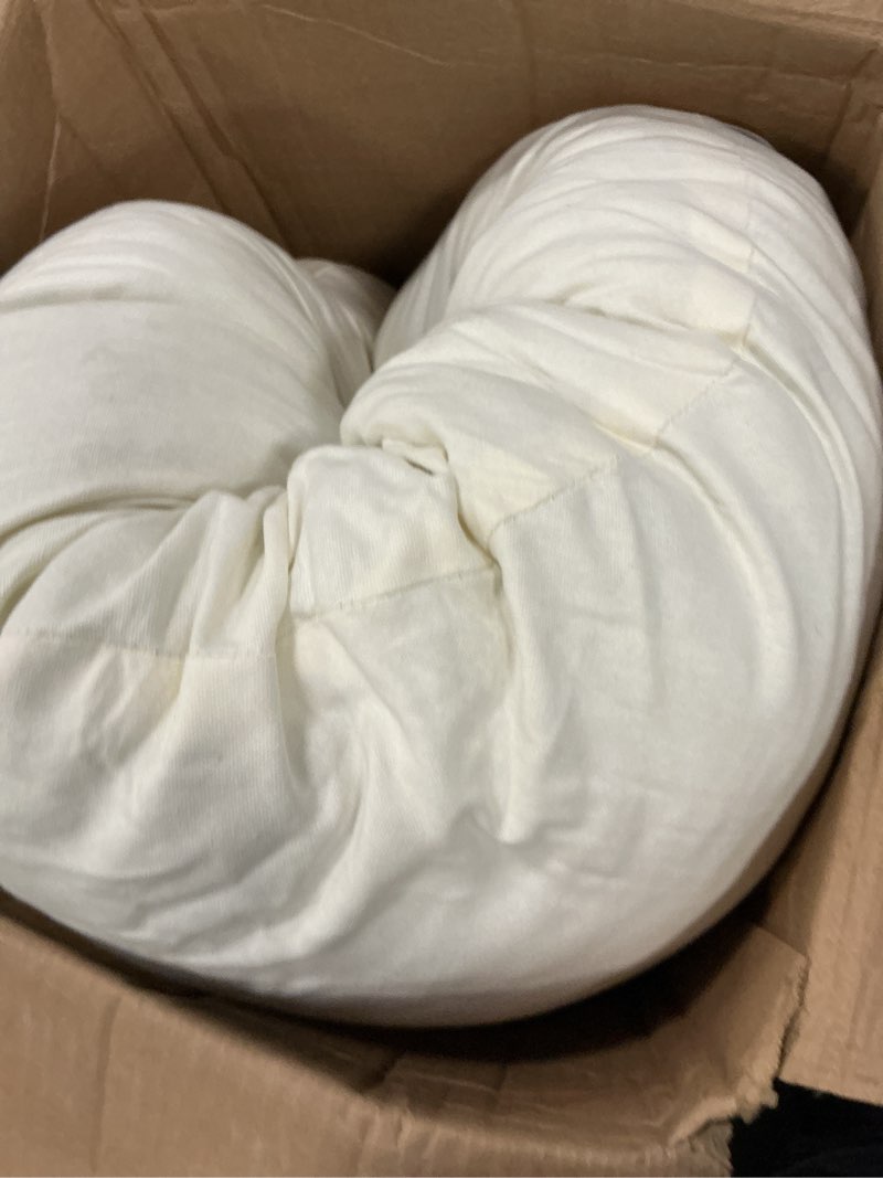 Condition photo showing As Is for MoonRest 20x48 Inch Synthetic Down Alternative Rectangle Pillow Insert Form Stuffer for Sofa Shams, Decorative Throw Pillow, Cushion and Bed Pillow stuffing - Hypoallergenic 20“X 48”