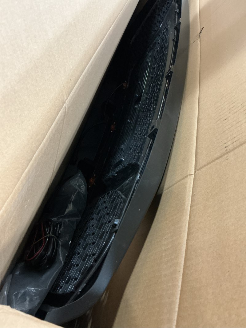 Condition photo showing Good Condition for front grill compatible with dodge ram 1500 2006-2008 & dodge ram 2500 3500 2006-2009 matte black front bumper grille with accessories/letters/amber light up