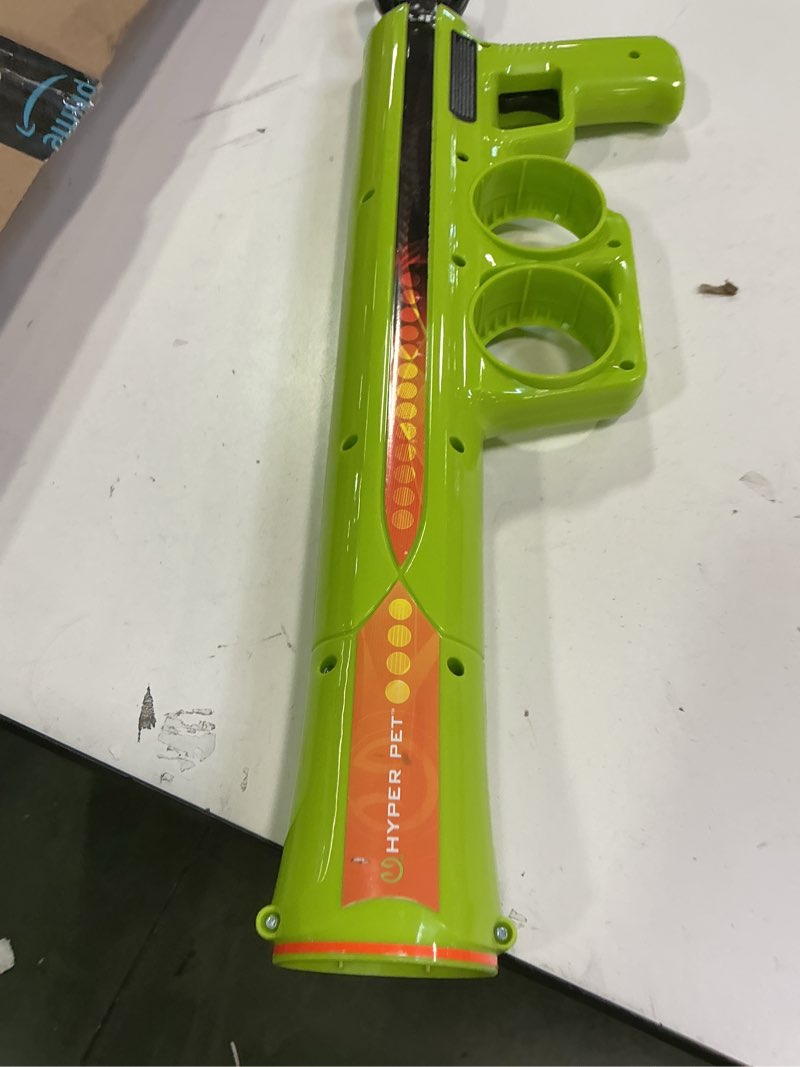 Condition photo showing As Is for Hyper Pet K9 Kannon Dog Ball Thrower Launcher for Dogs, All Breeds Up To 60 Pounds, With One Hyper Pet 2.5 Inch Tennis Ball, For All Breeds Tennis Ball Launcher