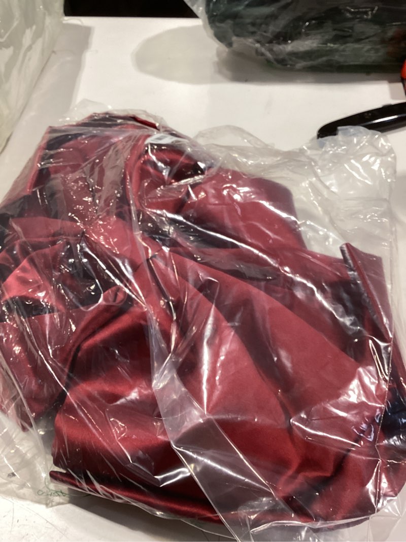 Condition photo showing New/Like New for wavwavw wedding giant bow decor oversized big bows decoration for room wall backdrop 75x18 inch ribbon tie for wedding birthday party baby shower supplies(wine red, satin) wine red satin