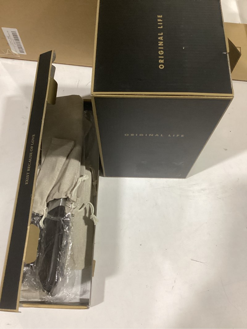 Condition photo showing Good Condition for 5-Piece Knife Set with 360° Rotatable Magnetic Knife Holder, Kitchen Knife Set - Wooden Magnetic Knife Holder Suitable for Thanksgivin Father's Day Gift Giving Holiday Gift Giving