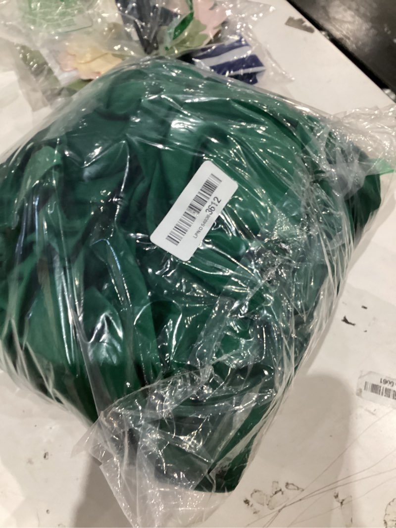 Condition photo showing As Is for stangh w42 x l96 green velvet curtains with grommet 2 panels set, thick window covering holiday decoration for hotel hall/cafe thermal insulated backdrops for party, emerald green 42"w x 96"l (pack of 2) green series - emerald green