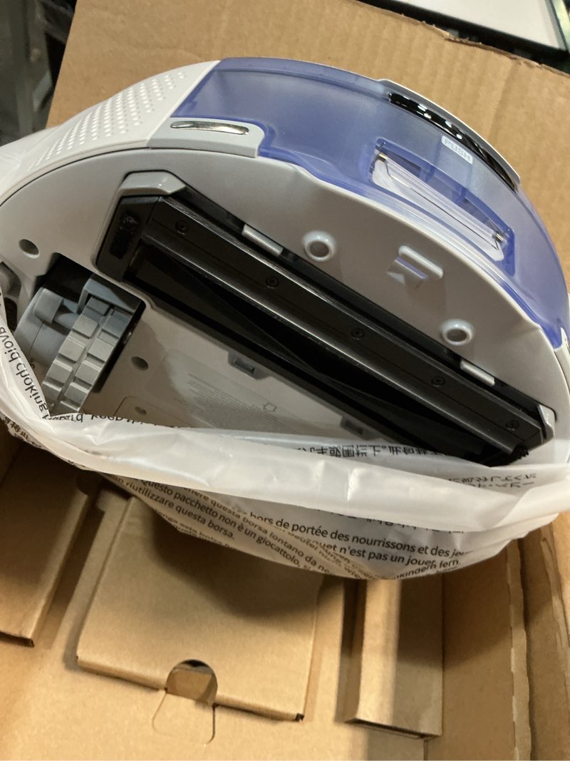 Condition photo showing New/Like New for SwitchBot K11+ Robot Vacuum & Mop with Matter, 6000Pa Suction, 90-Day Hands-Free Self-Emptying, LDS Navigation, 3.6? Ultra-Slim, Anti-Tangle for Pet Hair, Works with Alexa, Google Home, Apple Home K11+ White