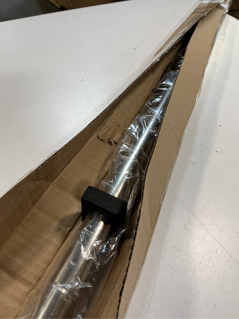 Condition photo showing Good Condition for amazer spring tension shower curtain rod, 54-90 inches rust-resistance tension curtain rod bathroom rod, adjustable shower curtain rod no drill, nickel 54-90 inches nickel