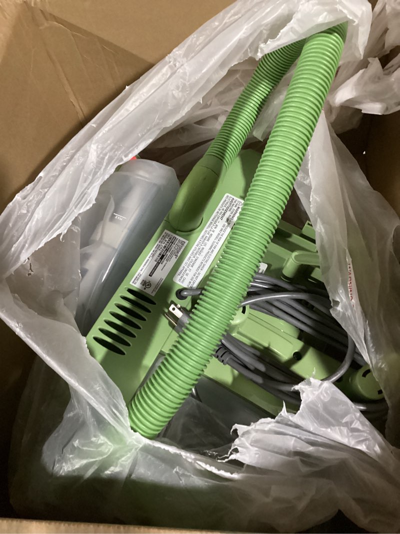 Condition photo showing Good Condition for BISSELL Little Green Multi-Purpose Portable Carpet and Upholstery Cleaner, Car and Auto Detailer, with Exclusive Specialty Tools, Green, 1400B