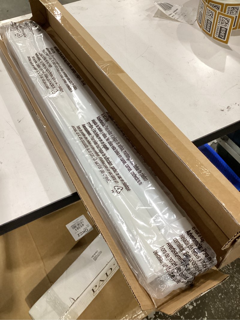 Condition photo showing New/Like New for lazblinds no tools no drill cordless cellular shades, blackout light blocking honeycomb shades for home, thermal insulation blinds for windows, 32" w x 64" h, white blackout-white 32" w x 64" h
