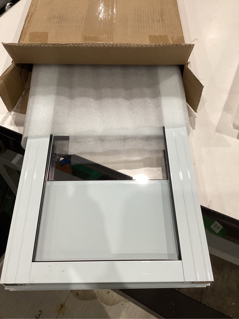 Condition photo showing Good Condition for doggy door for sliding glass door, adjustable height 75 3/5" to 80" sliding door doggie door insert with screen design, suitable for medium dogs up to 30 lbs, new