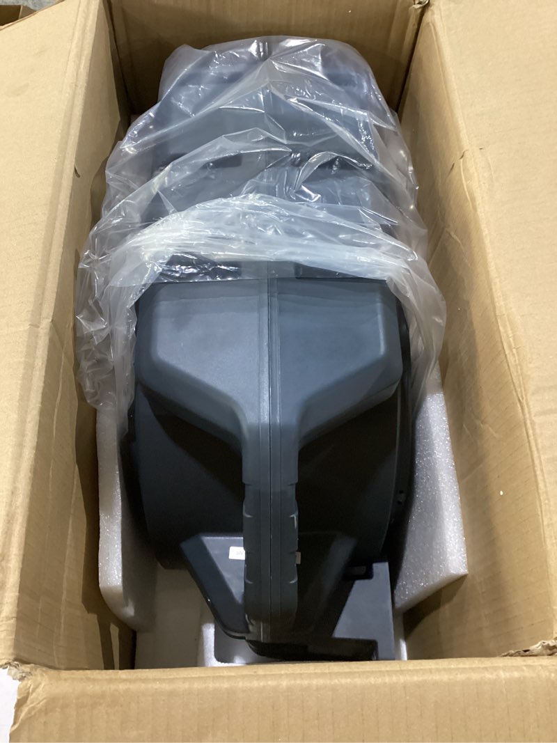Condition photo showing New/Like New for **  not tested** giraffe tools retractable hose reel 1/2 in x130 ft pro metal bracket wall mounted heavy duty hose reel with 9 pattern nozzle 180 deg swivel, metal bracket any length lock (1/2 130ft pro, dark grey) 1/2 inch x 130 ft 1/2 130ft metal bracket