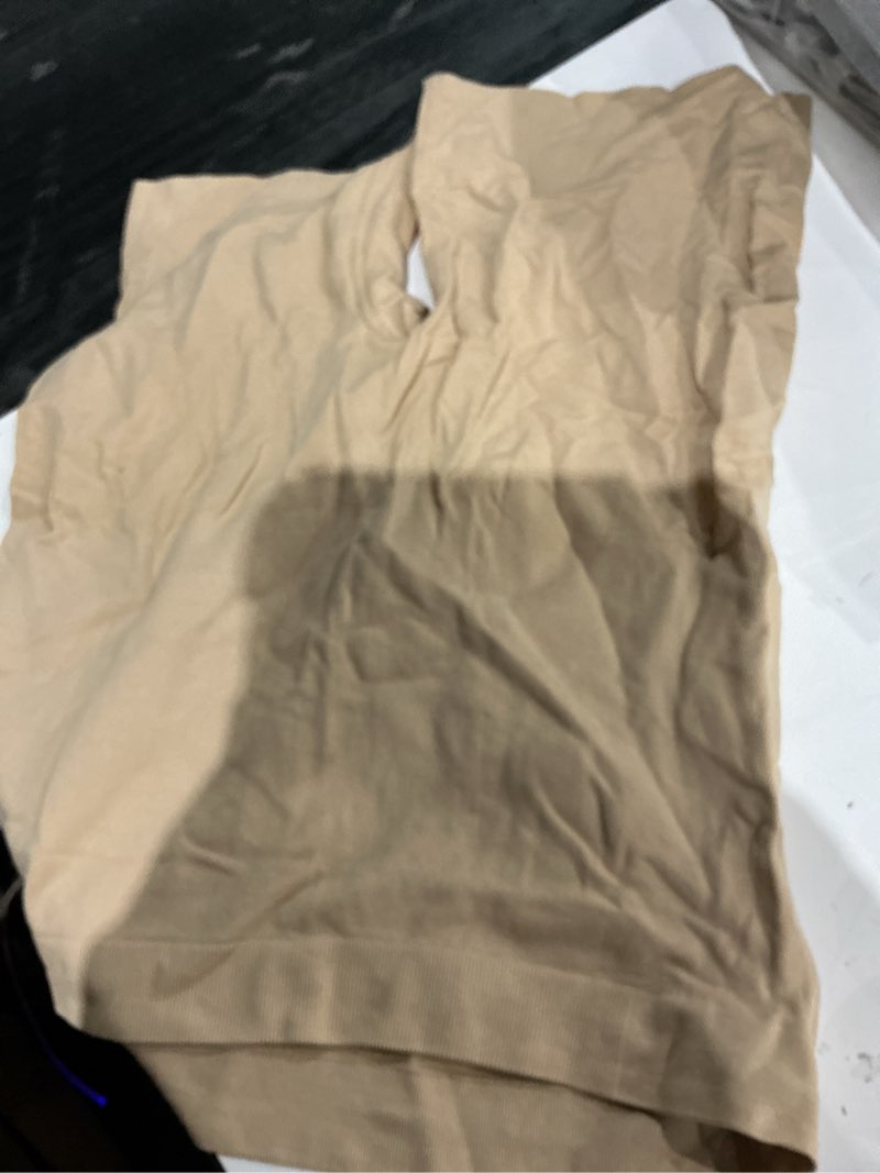 Condition photo showing Good Condition for maternity dress maternity shapewear shorts womens maternity belly support band elastic high waist mid thigh pregnancy shaper nude xl