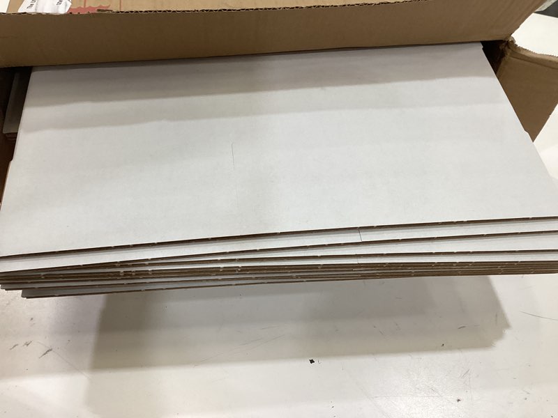 Condition photo showing Good Condition for exyglo 30 pack 9x6x4, 10x7x5, 11x6x6 assorted sizes shipping boxes for small business, each size 10 pack, white corrugated cardboard small box for packaging, moving, mailing, and storing 9x6x4 & 10x7x5 & 11x6x6 inch white