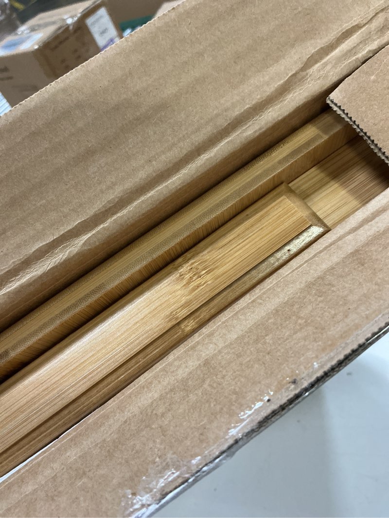 Condition photo showing Good Condition for SONGMICS Bed Laptop Desk, Folding Bed Tray for Laptop up to 15.6 Inches, Adjustable Angle and Height, Portable for Working Reading Writing Breakfast, Bamboo, Drawer, Light Bamboo ULLD01N Bamboo Light Bamboo