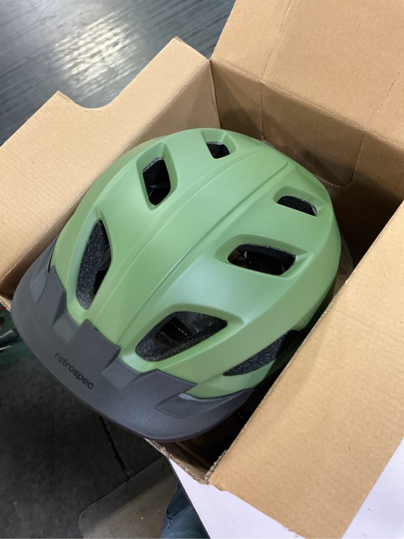 Condition photo showing Good Condition for retrospec lennon bike helmet with led safety light adjustable dial & removable visor - adjustable bi