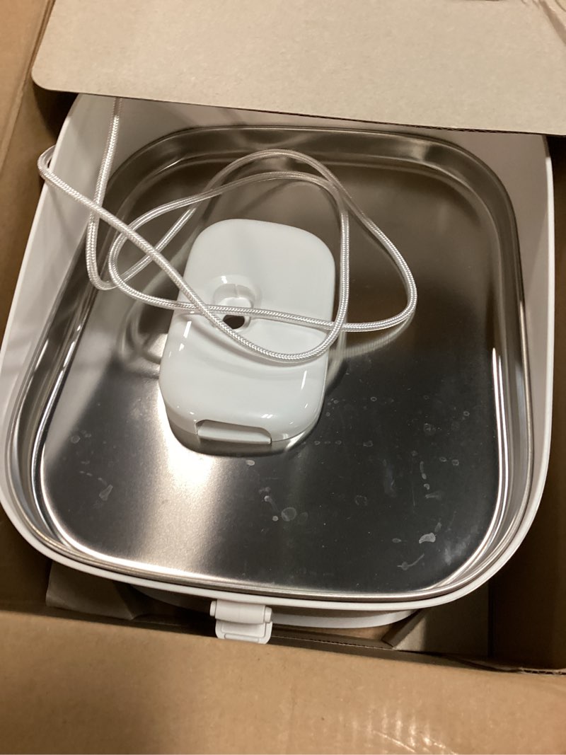 Condition photo showing As Is for petlibro upgrade cat water fountain stainless steel tray, dockstream 2 cat fountain indoor, 3l/101oz auto cat fountains for drinking, app monitoring pet water fountain dog, 5g wifi cat water dispenser white fountain