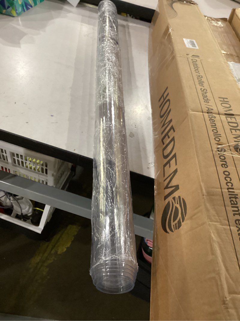 Condition photo showing As Is for kasepie pvc clear table cover protector 36x54inch, 1.5mm thick plastic table cover rectangle,clear table protector,desk protector mat for kitchen, dresser, writing desk?dining room table 54" x 36" (rectangular) clear 1.5mm thick