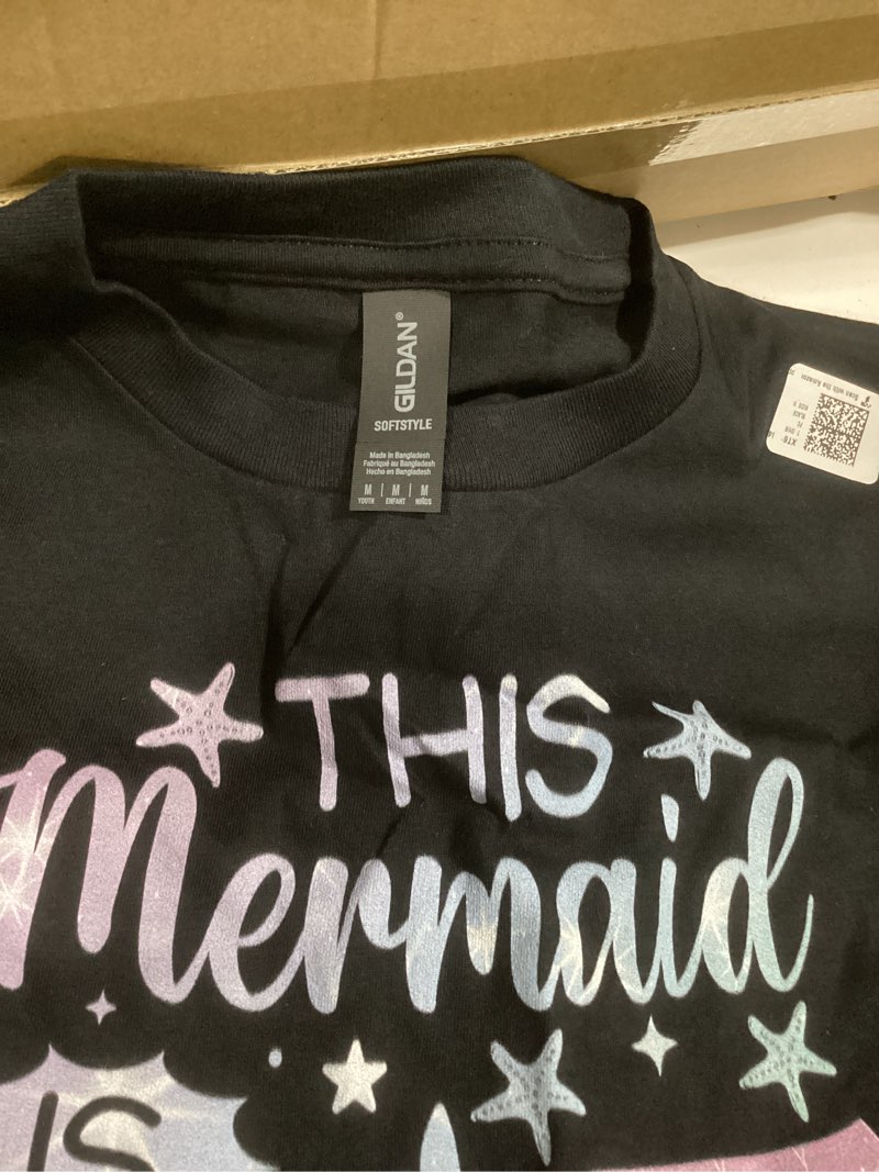 Condition photo showing Good Condition for kids 7th birthday shirt girl 7yr seven 7 year old mermaid bday t-shirt