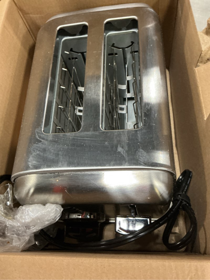 Condition photo showing As Is for Cuisinart CPT-160 Metal Classic 2-Slice Toaster, Brushed Stainless