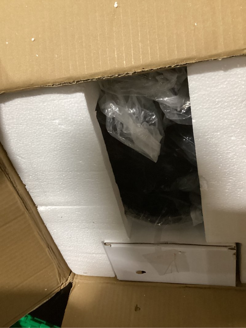 Condition photo showing Good Condition for XBrand 26" Modern Sphere Water Fountain with LED Light – Indoor Outdoor Stone Texture Floor Fountain, Zen Bubbling Ball Water Feature for Garden Patio Porch - Bronze Bronze 26"