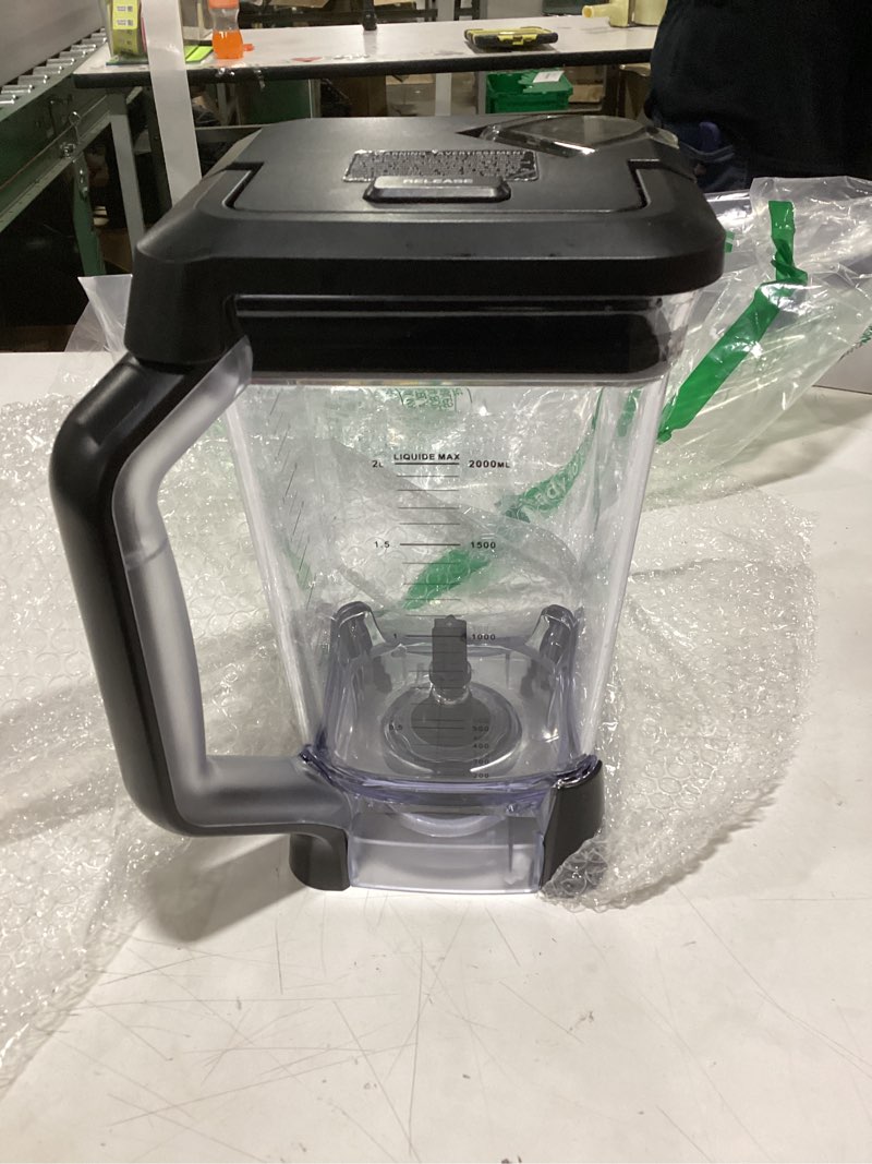 Condition photo showing New/Like New for 72 oz. total crushing pitcher & lid, blender replacement part pitcher with locking lid fits for ninja bl610 bl710wm blenders pitcher set