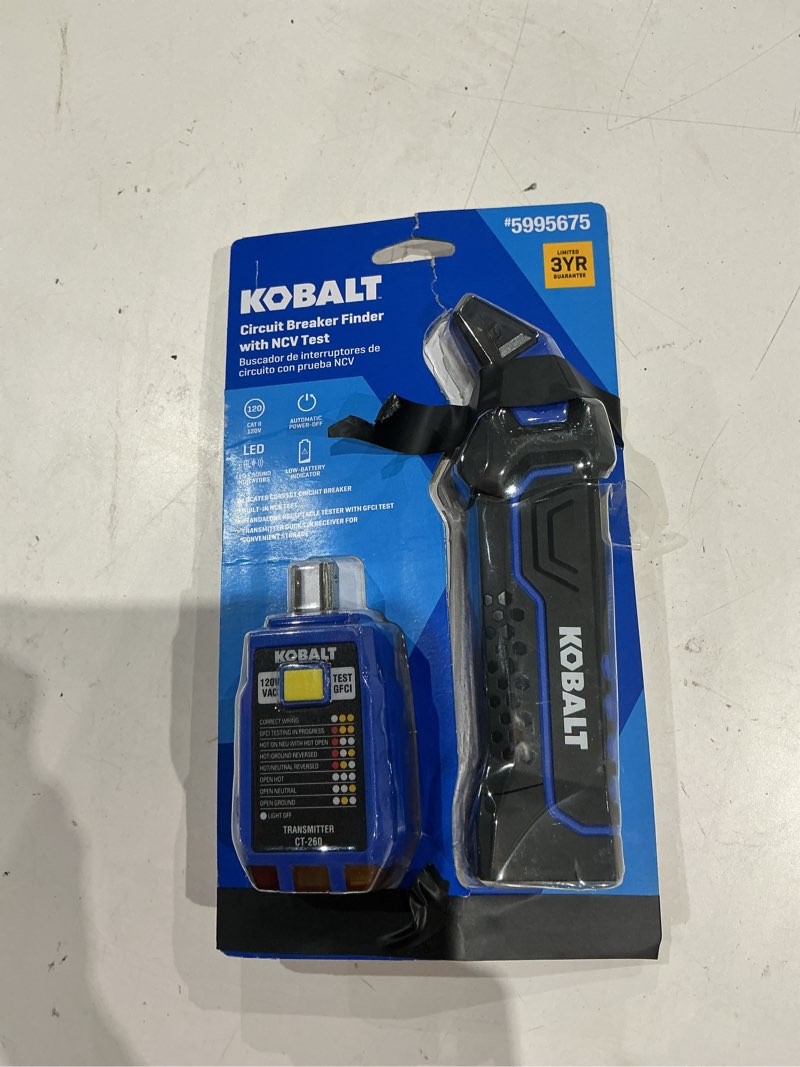 Condition photo showing As Is for kobalt circuit breaker finder specialty meter