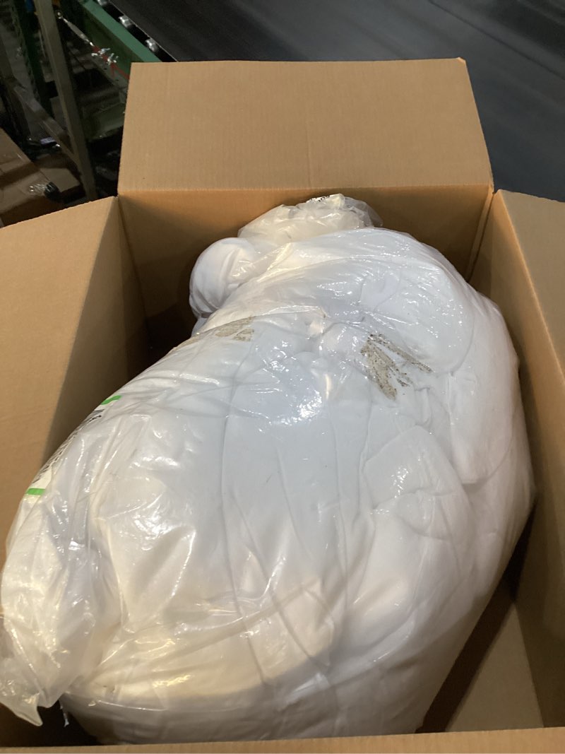 Condition photo showing New/Like New for Utopia Bedding Down Alternative Comforter (California King, White) - All Season Comforter - Plush Siliconized Fiberfill Duvet Insert - Box Stitched