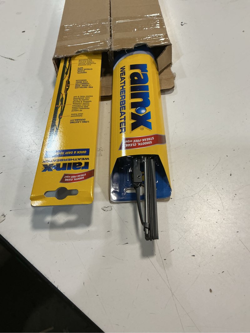 Condition photo showing Good Condition for rain-x 820248 weatherbeater wiper blades, 26" and 17" windshield wipers (pack of 2), automotive replacement windshield wiper blades that meet or exceed oem quality and durability standards 26" and 17" pack of 2